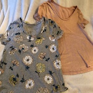 Loft {outlet} Floral Shirts • Lot of 2